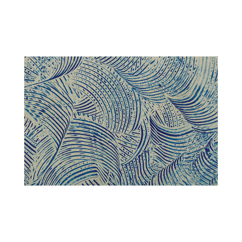 Textures In Blue V by Baxter Mill Archive - Wrapped Canvas Painting, 20.32 cm H x 30.48 cm W