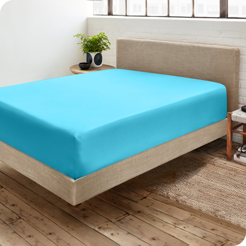 Drap-housse en microfibre, Drap-housse de taille simple, Turquoise