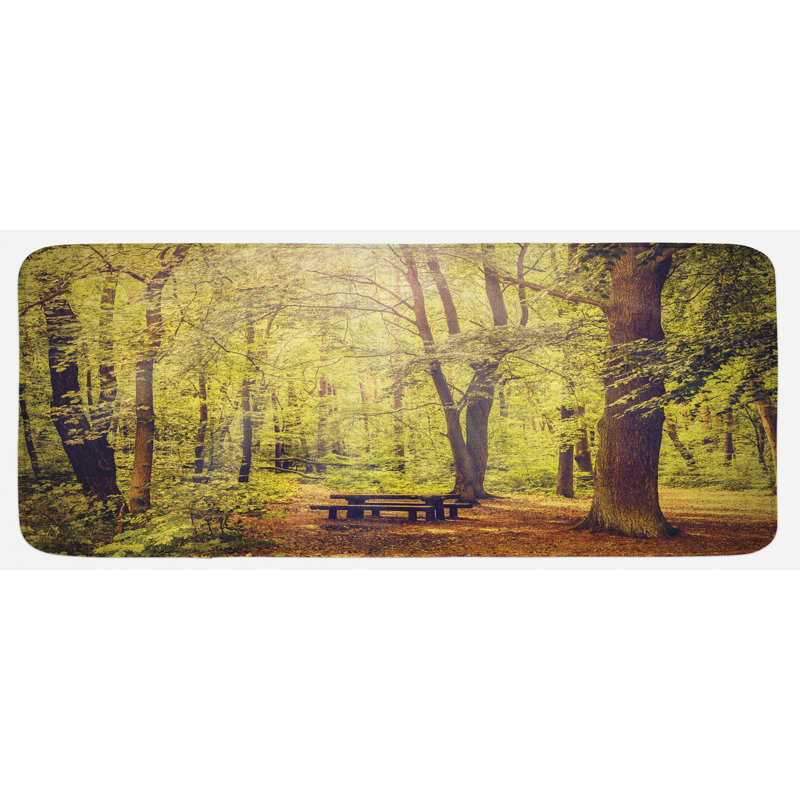 Tapis de cuisine forest