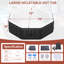 Spa gonflable, grand spa portable, spa gonflable avec couvercle isolé et pompe de chauffage