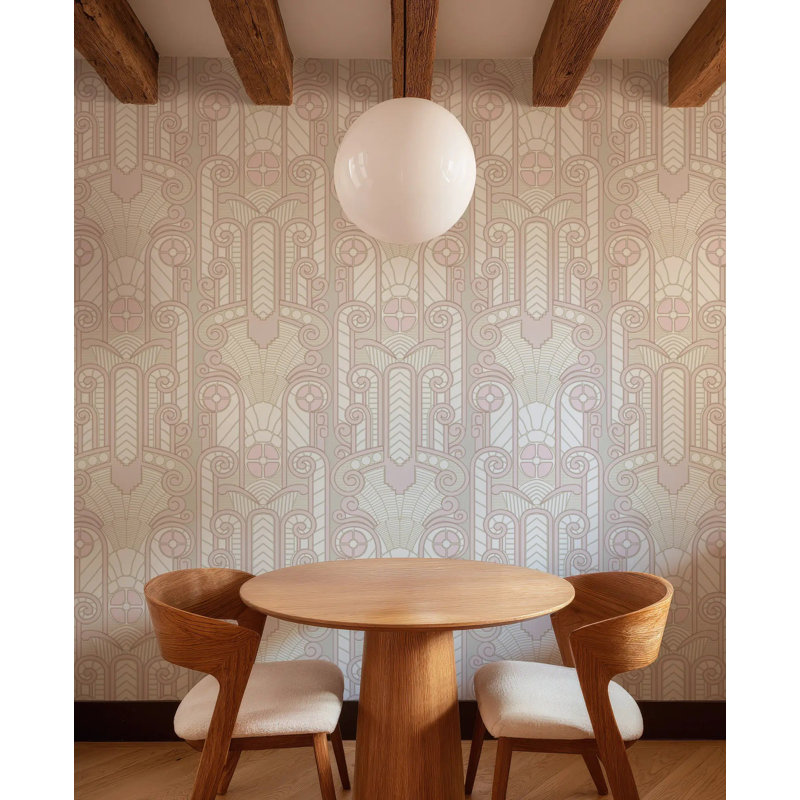 Congress Relief - Wallpaper, Washed Pink, Premium Paper