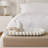 Decorative Oval Accent Tray with Scalloped Edge for Home Decor - Modern Home Decor Tray for Coffee Table, Kitchen, Trinket, or Jewelry - 18.75", Ivory