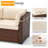 Yentin Straight Wicker Loveseat with Cushions-650554575
