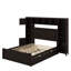 Grand lit en bois avec armoire et lit gigogne-121087761-121087762