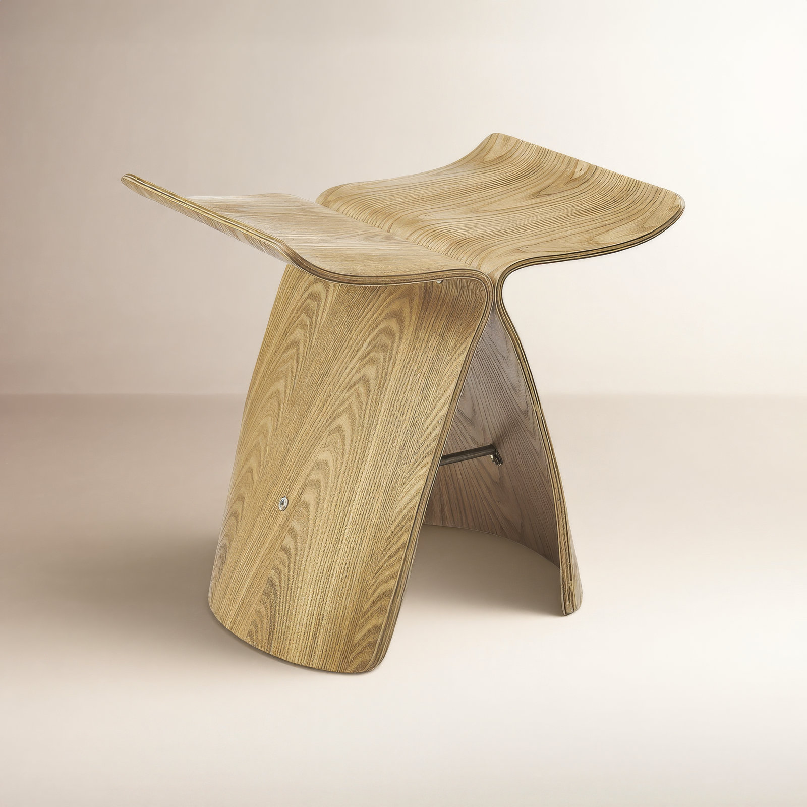 Nadir 16.93" W Plywood End Table , Natural