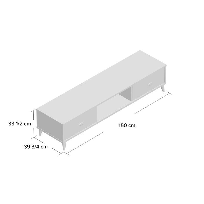 Abercrombie Unfinished TV Stand for TVs up to 65"