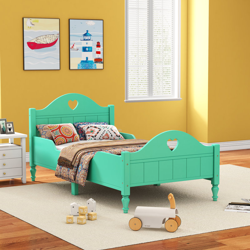 Lit plateforme simple Nitam, Vert mer calme