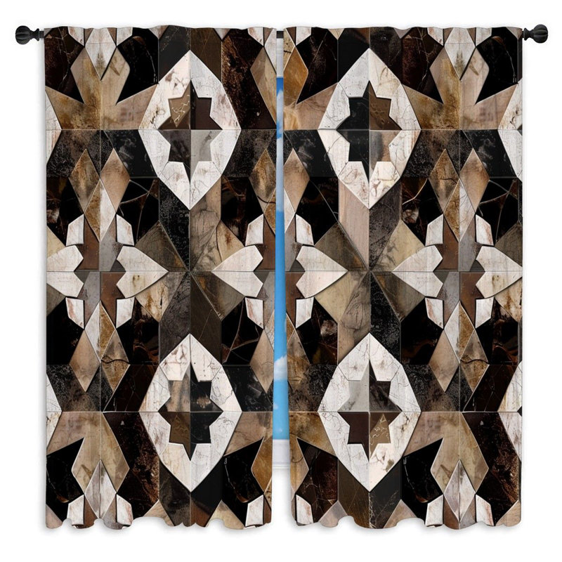 Paire de rideaux obscurcissant en polyester Mayamiko, L 20 po x L 82 po