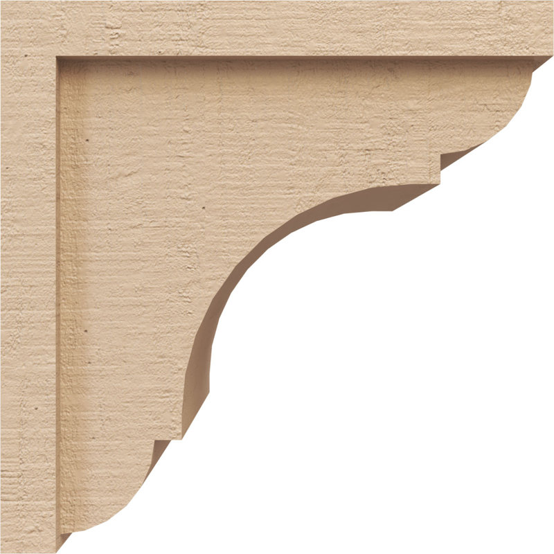 Cèdre Bryant, grain de bois brut TimberThane Corbel, apprêté brun clair, H 11 po x l 11 po x P 11 po