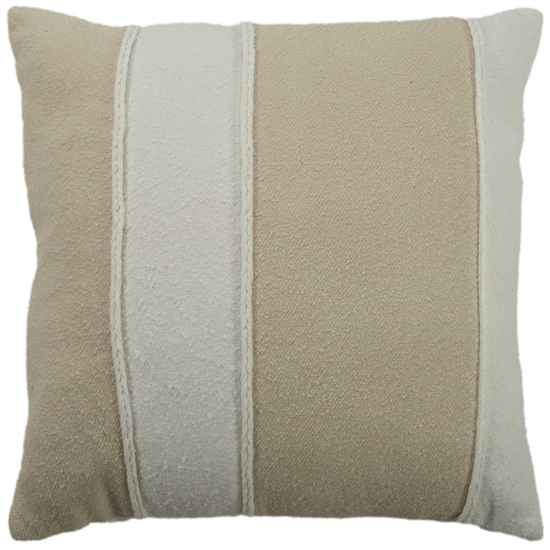 Striped Cotton Throw Pillow