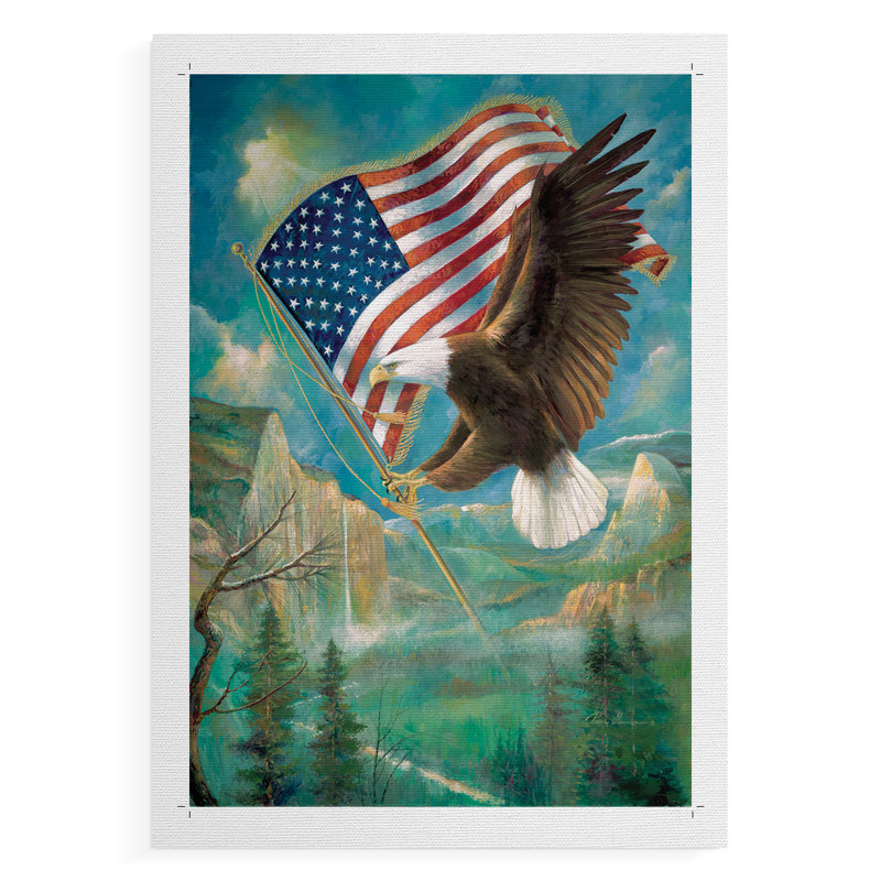 Pledge of - Impression sur toile seulement - NON-CADRE, H 18 po x l 12 po