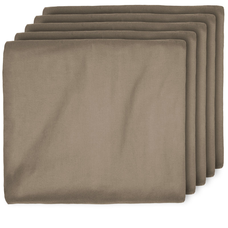 Drap-housse 100% flanelle 300 fils 300 fils, Drap-housse pour lit simple TG, Taupe
