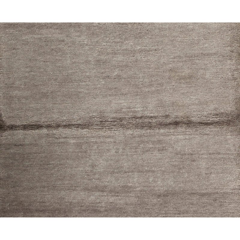 Embossed Gabbeh Wool Area Rug in Gray