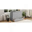 Grand lit escamotable avec grands tiroirs et USB, gris brossé-2078600492