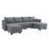 Manusite U Shaped Modular Sectional Sofa With Reversible Chaise