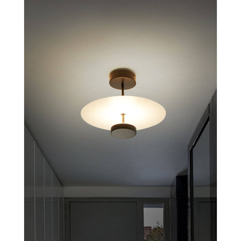 Aurlie 1 - Light Matte Black LED Geometric Pendant