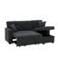 Canapé modulaire 71 po avec lit escamotable en forme de L 71 po et méridienne réversible avec rangement-215204472