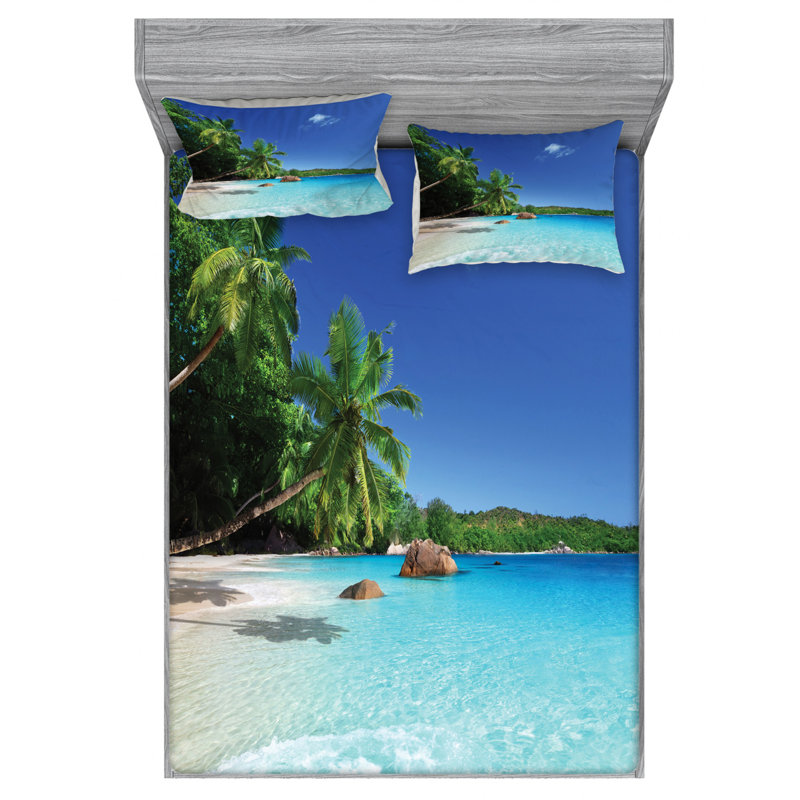 Microfiber Sheet Set, Queen Sheet Set with Fitted Sheet
