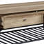 Table basse en chêne et sable