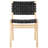 Alston Woven Leather & Solid Wood Dining Chair-943167713
