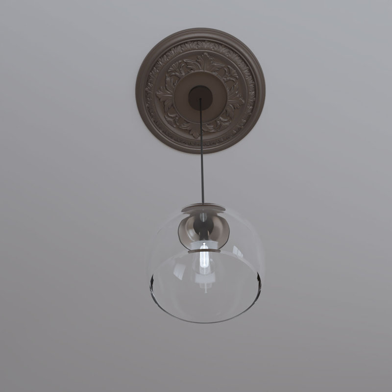 EnduraForm PVC Baltimore Thermoformed Ceiling Medallion, 19"OD x 3 1/2"ID x 1"P (Fits Canopies up to 7 3/4"), Textured Metallic Galaxy