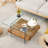Hezekiah 31.4" Modern Two-Tier Square Coffee Table-2103274392
