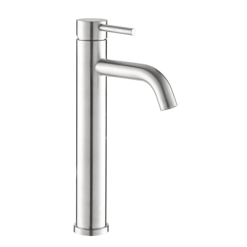 Robinet pour salle de bain en nickel brossé - Robinet pour salle de bain moderne à une poignée, Nickel brossé