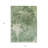 HomeRoots 3' X 5' Fern Green And Artichoke Green Abstract Washable Indoor Outdoor Area Rug