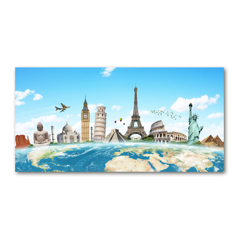 Indus Blue - Monuments Of The World - No Frame Print on Glass