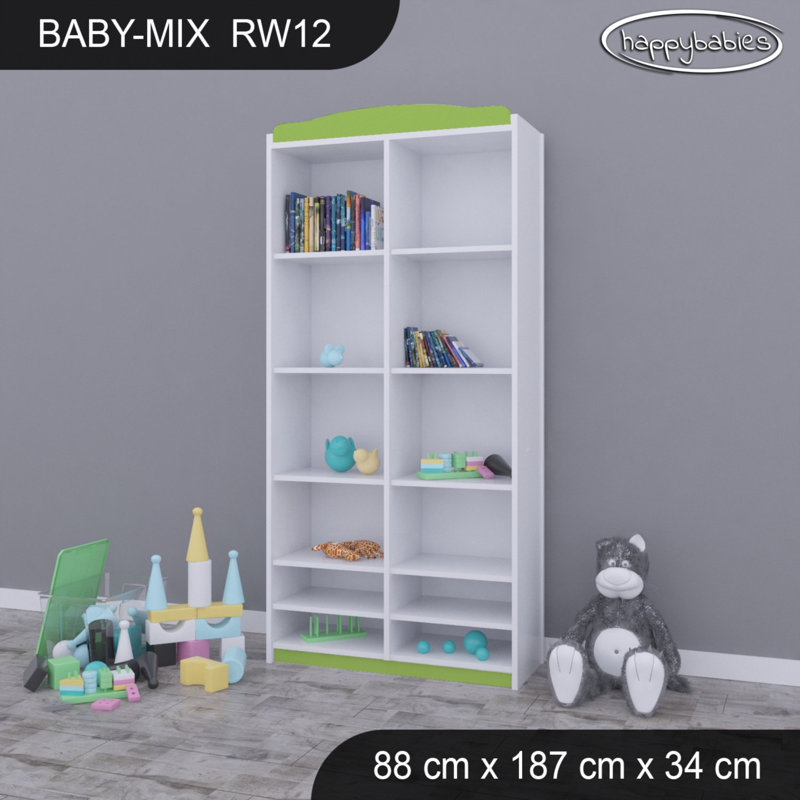Baby Mix 187cm H X 88cm W Kids Cube, Green