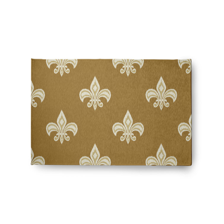 Chenille Damask Indoor Rug