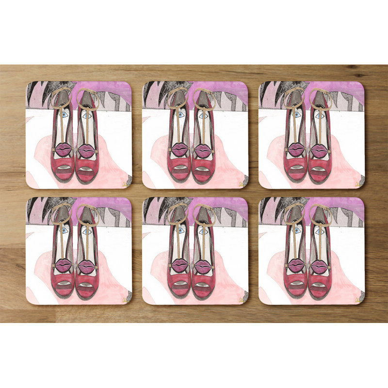 Square 6 Piece Coaster Set