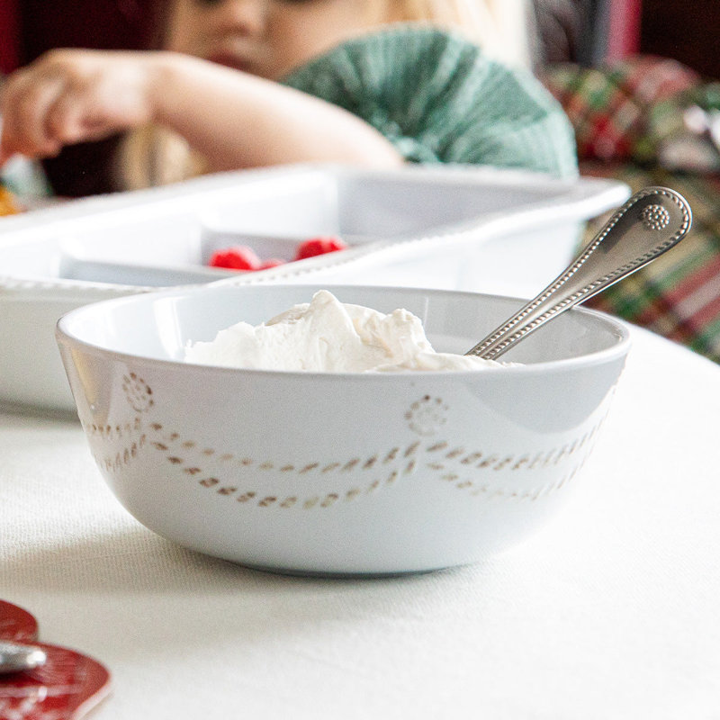 Berry & Thread Melamine Cereal Bowl, Whitewash
