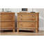 Table d'appoint 3 tiroirs Hazel pour salon, couloir, entrée, ensemble de deux Hazel (ancien SKU: BS315640AAD)