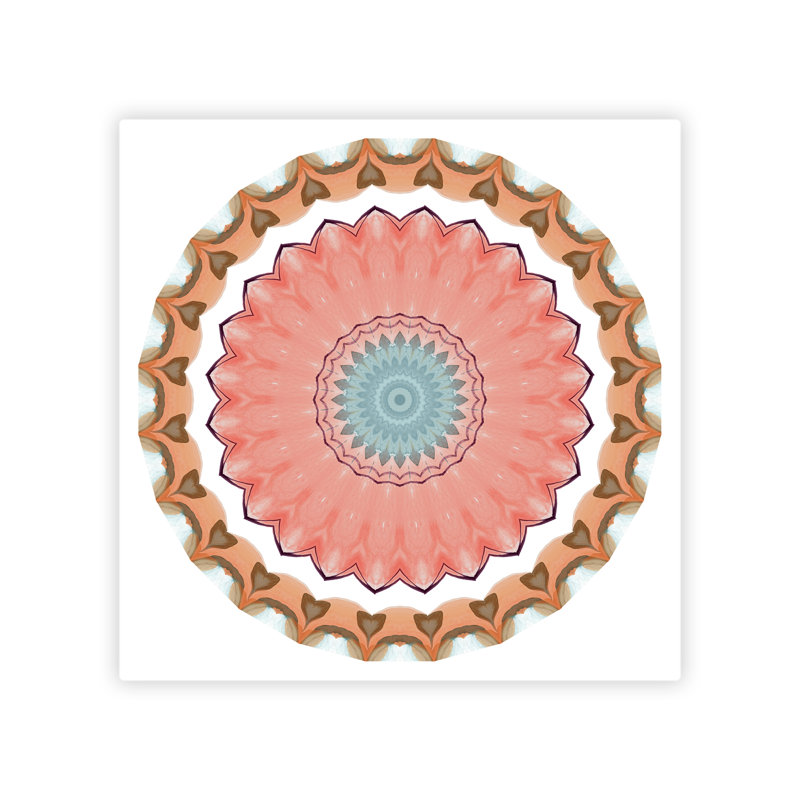 Mandala Circle 175 - peinture sur toile tendue, H 16 po x l 16 po