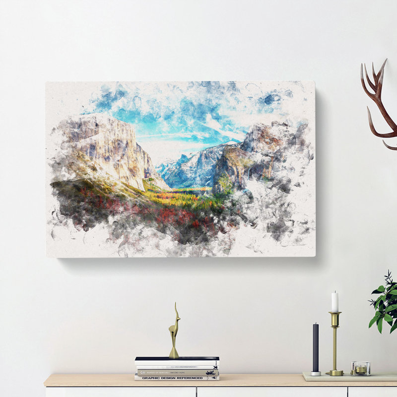 Tunnel View of Yosemite - Wrapped Canvas, 40cm H x 60cm W x 4cm D