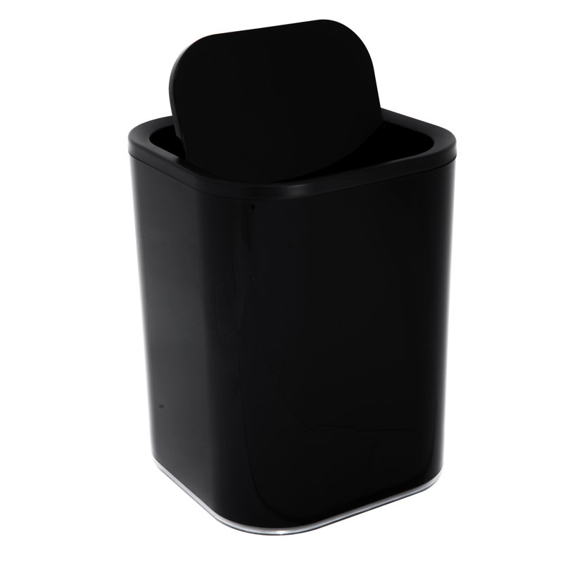 Corbeille pour déchets 8 litres, Noir