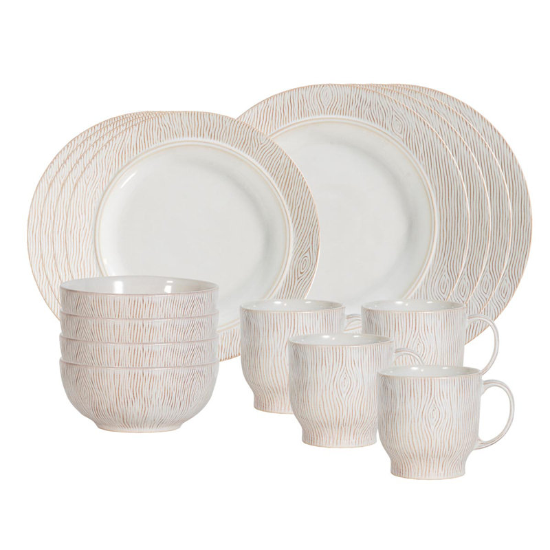 Blenheim Oak 16 - Piece Place Setting - Service for 4