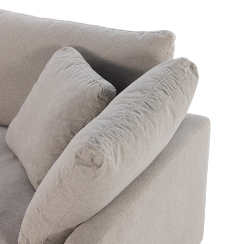 Centrale 2 Piece Sectional Sofa-Dstn Flannel, Destin Flannel Performance Weave