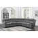 Canapé modulaire inclinable en chenille de 128,25 po de large Cassandre
