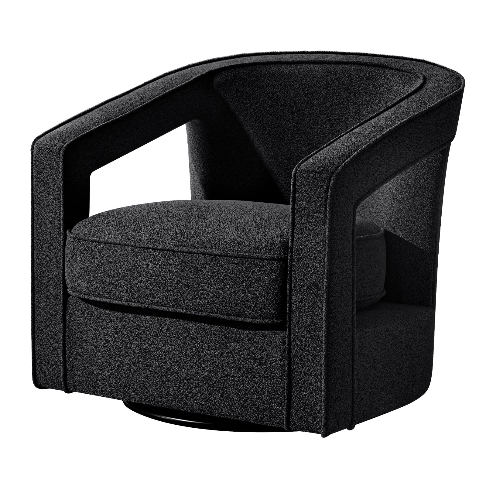 Latitude Run® Modern Upholstered Swivel Accent Chair with Removable