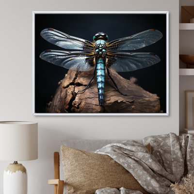 " Teal Dragonfly Portrait I "