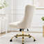 Chaise de bureau en velours de luxe avec base dorée et capitonnage à losanges-1521568379