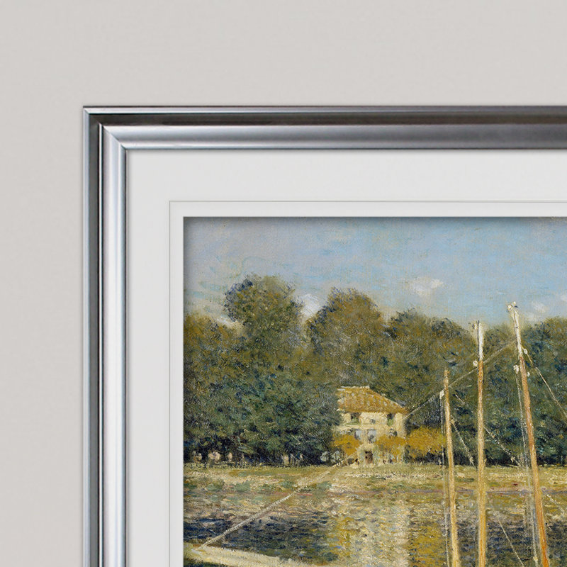 « the bridge » par claude monet, impression, Argent, H 31 po x l 43 po x P 1,5 po
