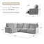 Canapé modulaire inclinable électrique surdimensionné de 124 po Majida avec siège inclinable Majida-1791176452-1791176450
