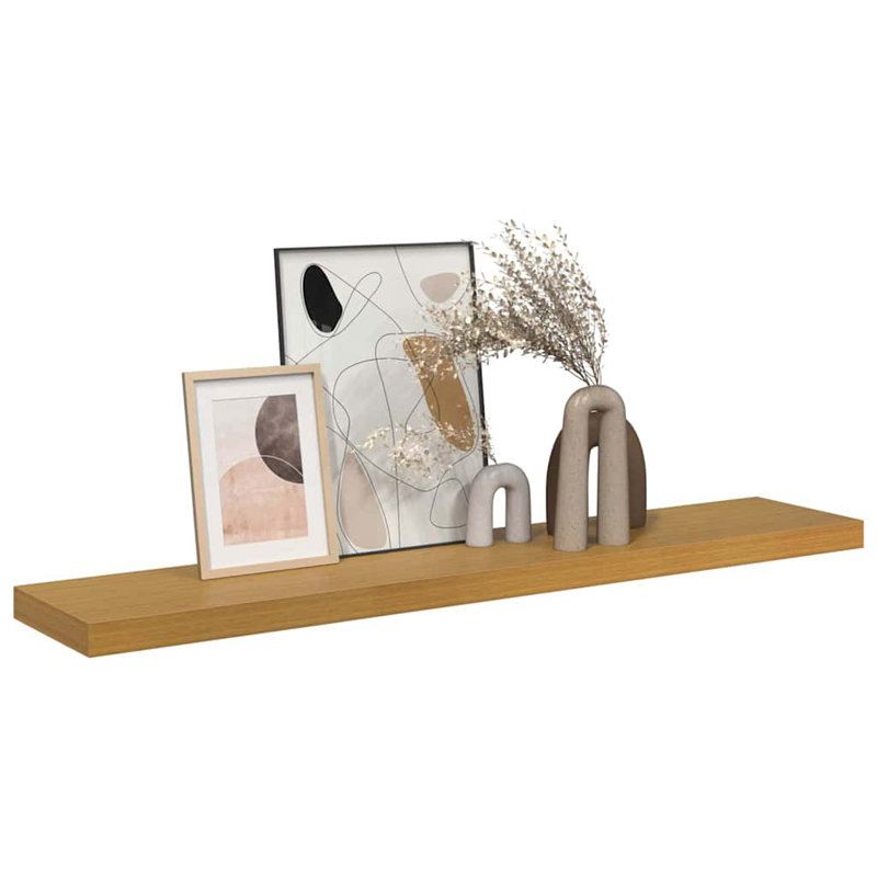 Floating Shelf, 4cm H x 120cm W x 23.5cm D, Beige