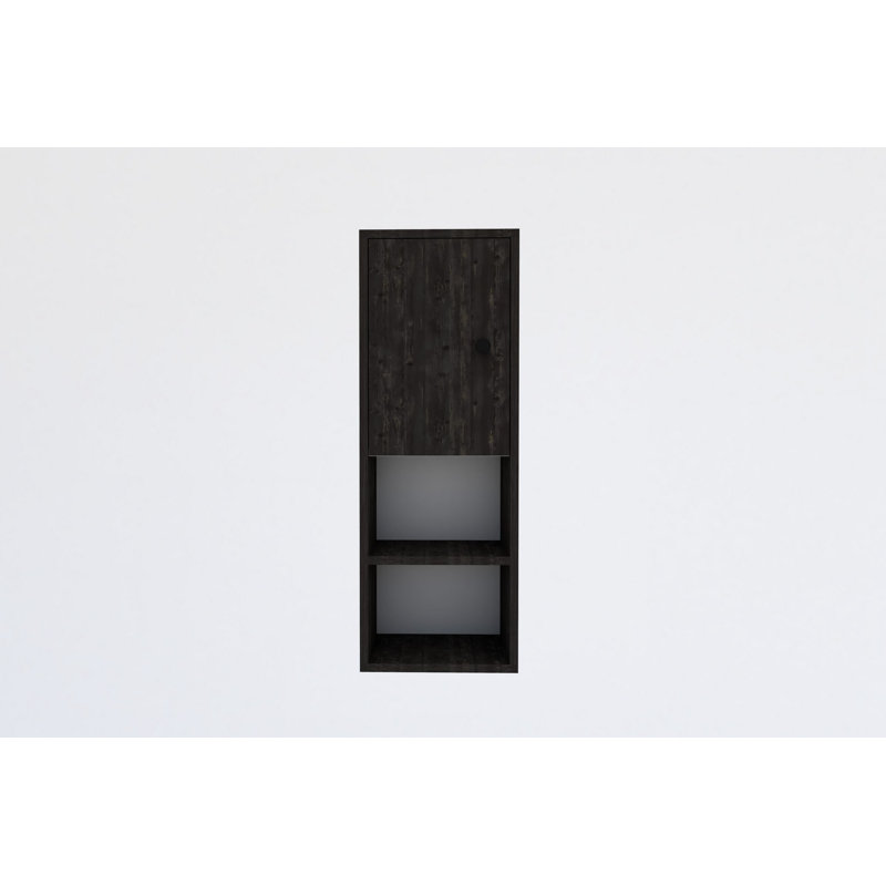 Baugus 91.8cm H x 33.2cm W Standard Bookcase, Anthracite