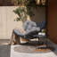 Binar Side Table with Cross Base