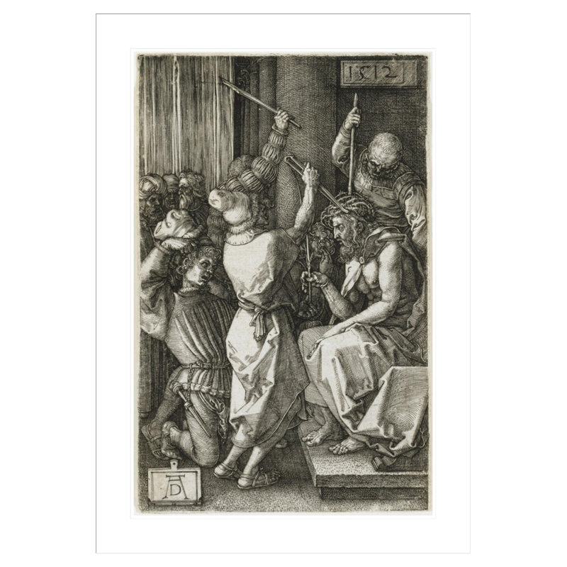 «Christ Crowned with Thorns» par Albrecht Dürer, impression giclée sur cadre, 41.5" H x 29.4" W