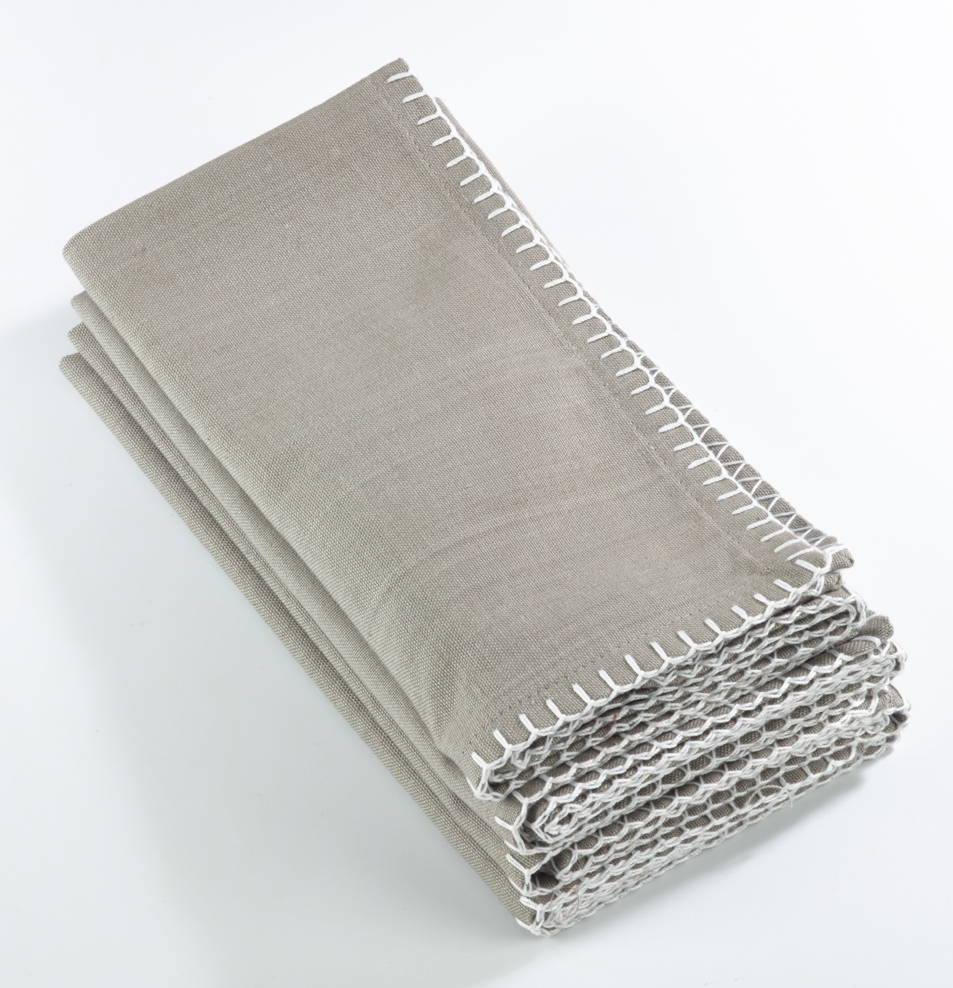 Birch Lane™ Ivara Whip Stitched Design 20" Cotton Napkin & Reviews | Wayfair